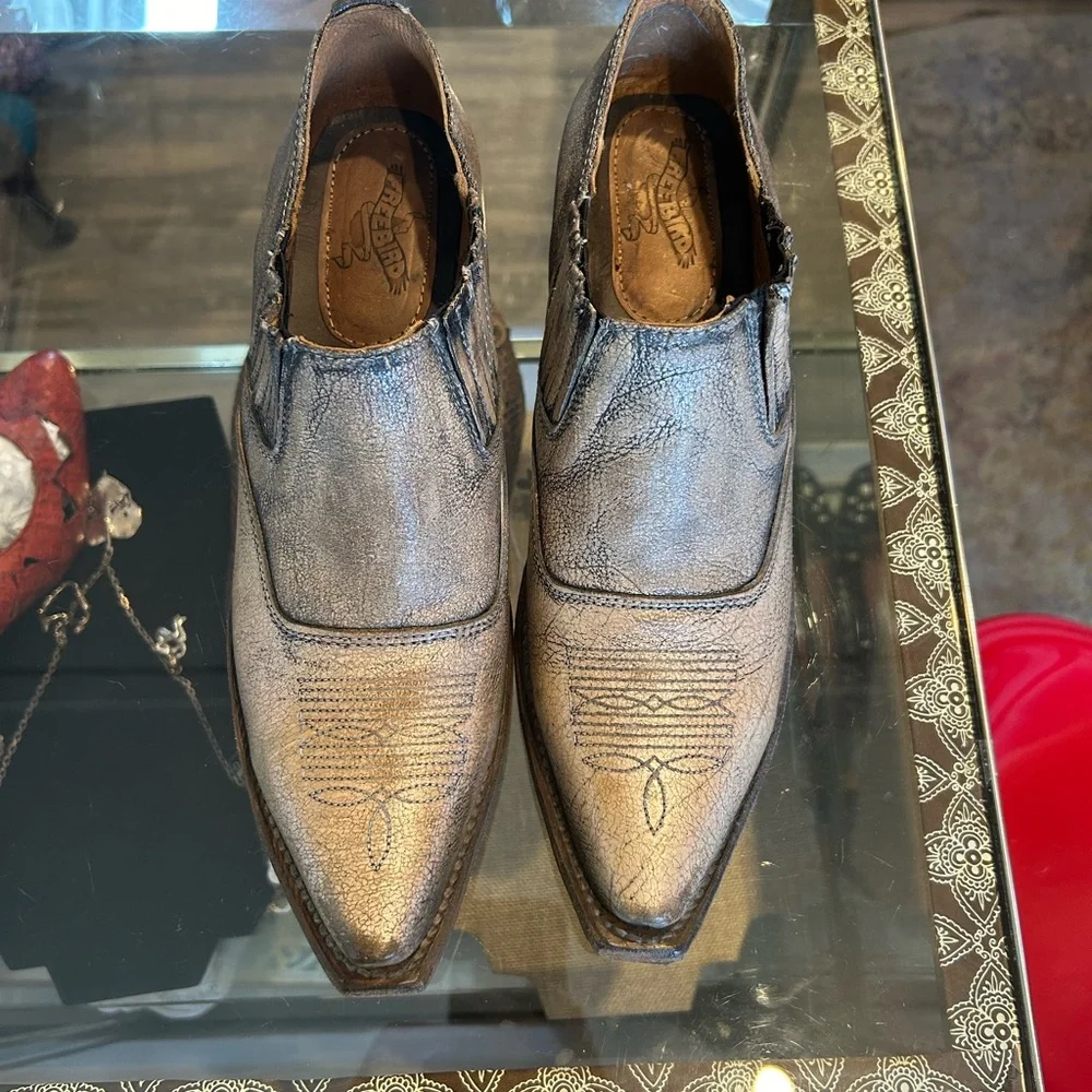 Freebird Metallic Ankle Booties - Picture 10 of 10